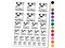 Pugs and Kisses Hugs Adorable Dog Hearts Temporary Tattoo Water Resistant Fake Body Art Set Collection